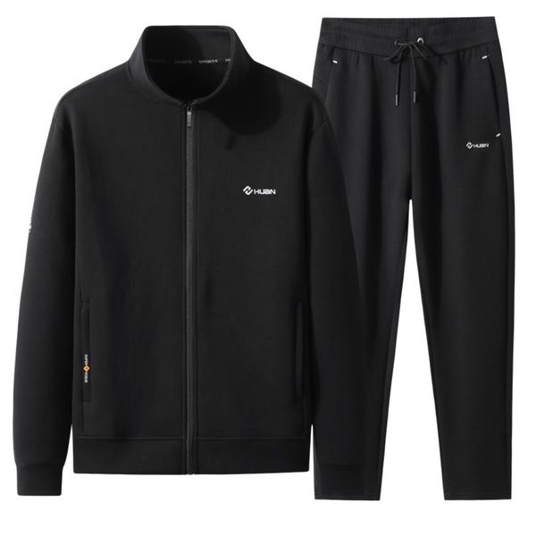 

new men's fattening oversized stand collar knitted sportswear in autumn 2021, Gray