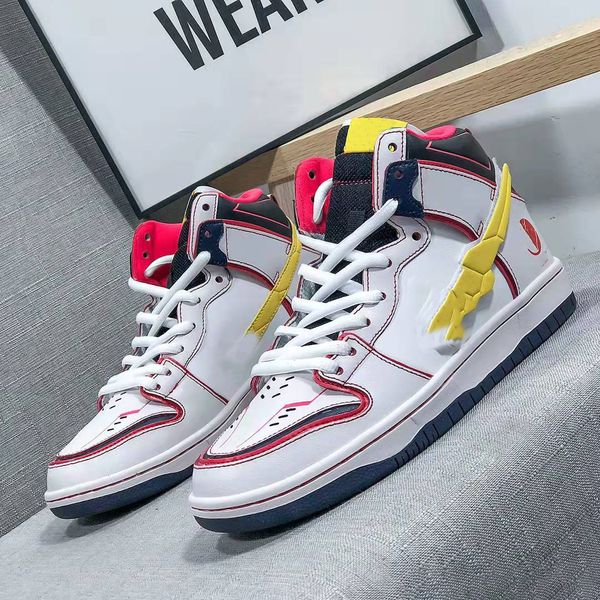 

hi quality gundam running shoes high pro qs projrct unicorn rx-0 men women outdoor sneaker white red black designer trainers sports sneakers