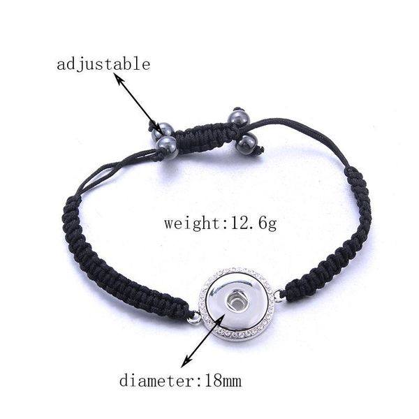 

adjustable hand made bracelet snap jewelry crystal snap bracelet 12mm 18mm snap button bracelet diy jewelry f jllooa, Golden;silver