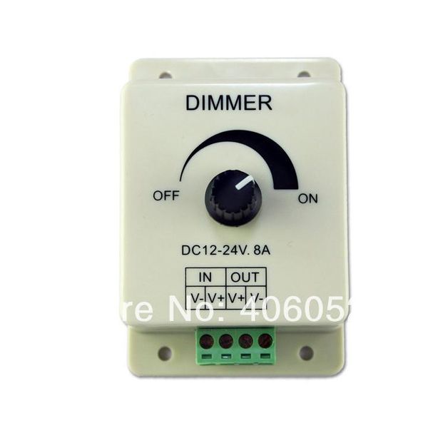 

10 pcs/lot led dimmer 12v 8a 96w adjustable brightness controller