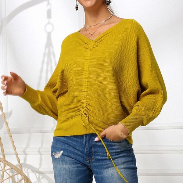 

jaycosin v-neck knitted sweater women office pullovers female sweater pullover winter women loose sweaters size -xxl 11111, White;black