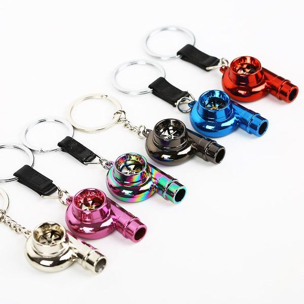 

keychains spin sleeve bearing short normal turbo turbine keychain keyring keyfob pendent metal(no sound) drop, Silver