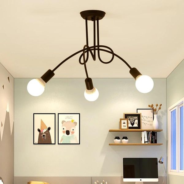 

chandeliers modern iron led ceiling living room bedroom decoration restaurant kitchen indoor metal e27 110-220v fixtures