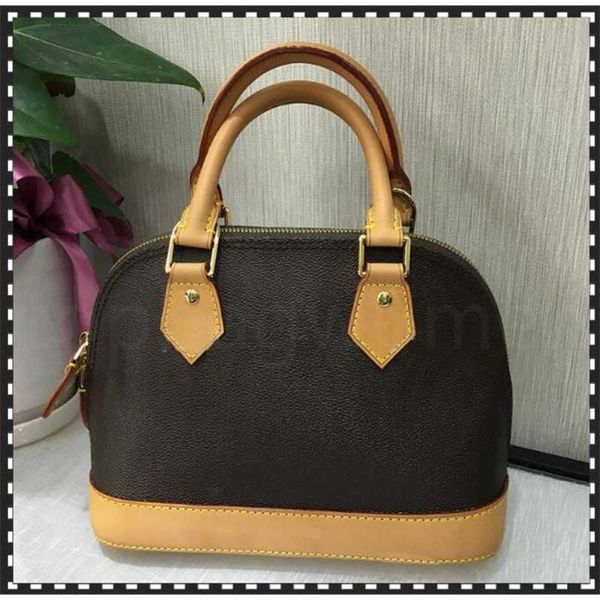 

alma bb shell bag women handbag leather flower embossed shoulder bags crossbody bag messenger handbags with lock shoulder strap, Black