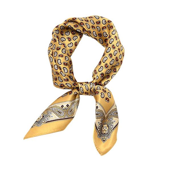 

scarves women's printted square scarf 100% silk 53*53cm, Blue;gray