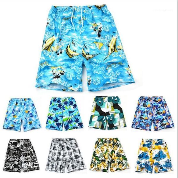 

running shorts fashion casual male clothes 2021 summer male clothing print quick dry mens beach shorts fifth trousers, White;black