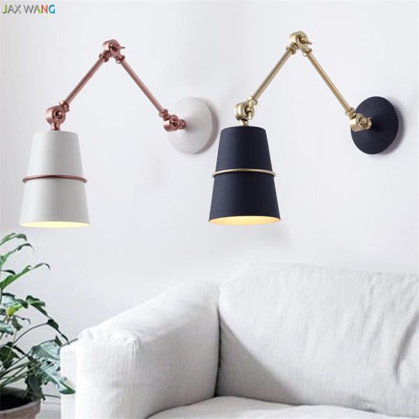 

wall lamp jw_nordic long arm lamps modern led adjustable sconce lights living room bedroom bedside decor fixture