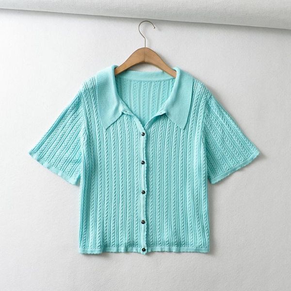 

women's polos jcÂ·kilig 2021 loose ice silk hollow knitting cardigan ct1011, White