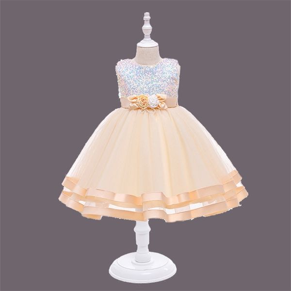 

2021 summer new girls' princess poncho skirt children's dress, Red;yellow