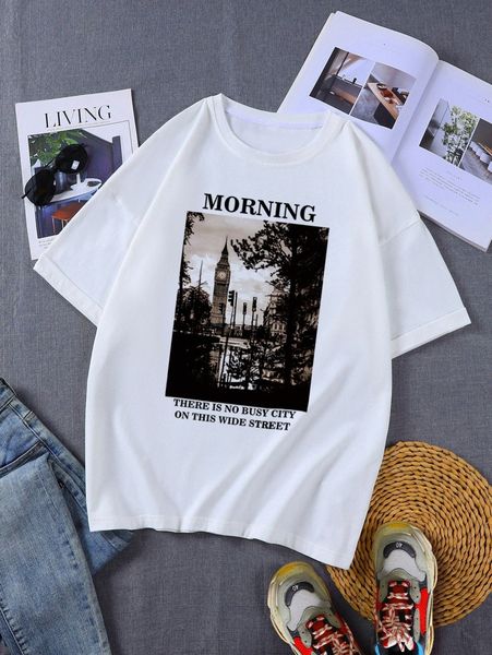 

men building and slogan graphic tee r0ye#, White;black