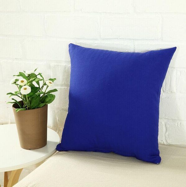 

wholesale 40x40 solid color pillowcase pastoral style pillowcase cotton cover solid color new pillow case