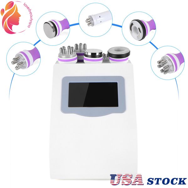 

usa stock vacuum ultrasonic cavitation body slimming 5 in 1 radio frequency rf skin lifting machine spa