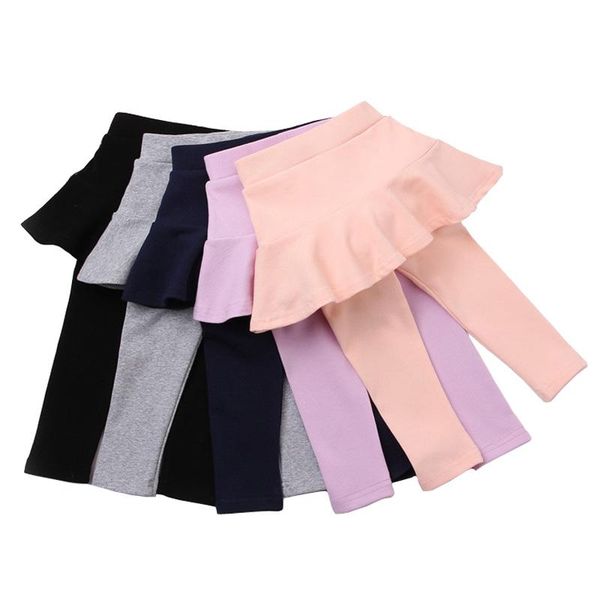 

trousers baby girls pants kids leggings 2021 spring autumn cotton skirt-pants cake skirts clothes rt166, Blue