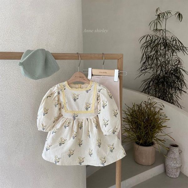 

girl's dresses baby spring girl clothes floral dress for toddler girls clothing fashion design infant kids, Red;yellow