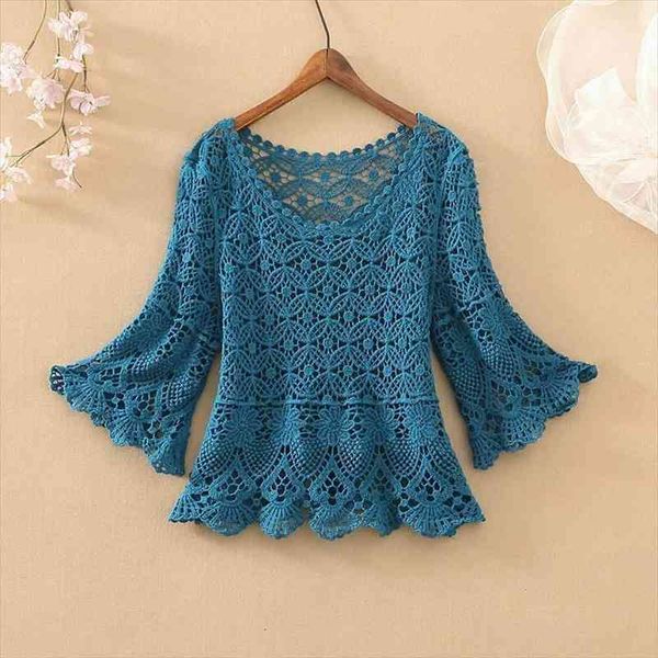 

summer hollow loose pullovers shawl knitted sweater women short hollow out smock outside jumper sweater female a724, White;black
