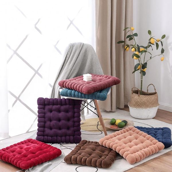

cushion/decorative pillow thickened corduroy dining chair seat cushion tatami floor pouf futon prayer hassock