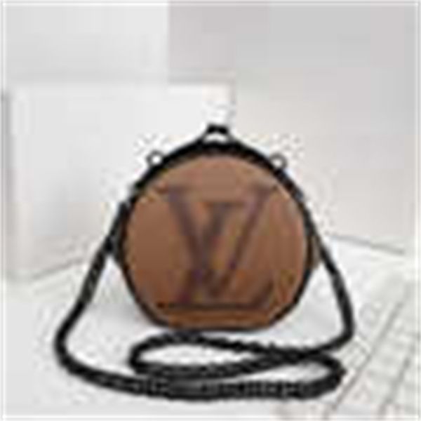 

catwalk shoulder m68606 round clip bag new brand horseshoe bag fashion handbag printed handles designer bags totes cross body luxury bag clu