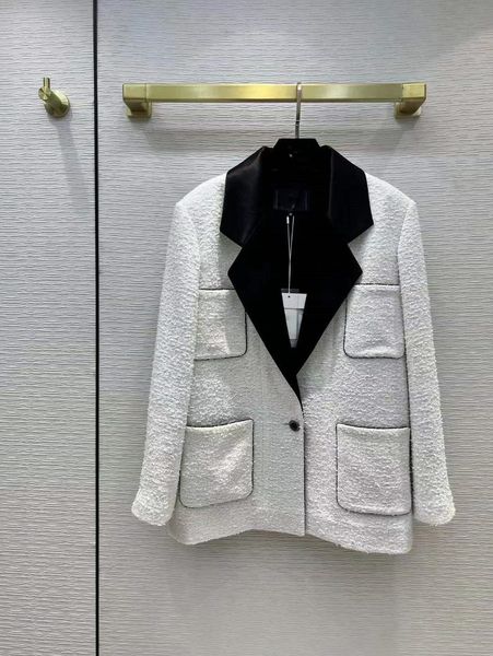 

milan runway jackets 2022 spring autumn lapel neck long sleeve women's designer coats brand same style outerwear 0305-7, Black;brown