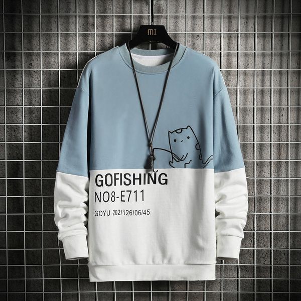 

new 2021 striped color sweatshirt men's hoodies spring autumn hoody casual streetwear clothes x2v7, Black