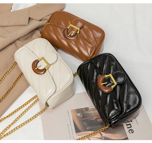 

messenger bag french ladies chain handheld shoulder bag simple fashion