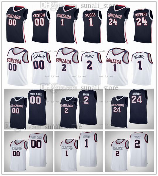 

ncaa gonzaga bulldogs college basketball jersey 1 jalen suggs 2 drew timme corey kispert 33 ben gregg 20 kaden perry 45 rasir bolton 0 julia, Black;red