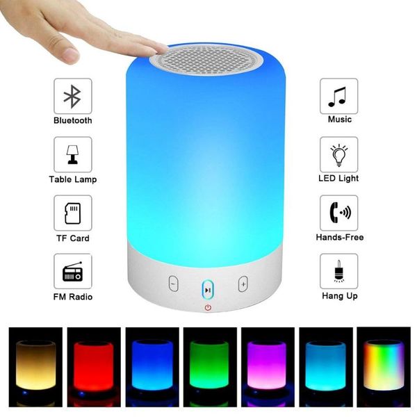

wireless speakers nightlight stereo subwoofer smart touch speakers multicolor ing