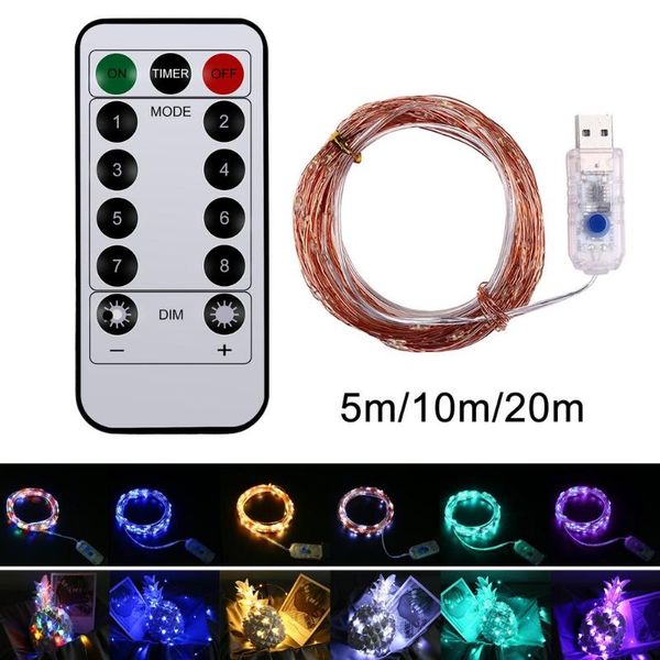 

party decoration waterproof usb flashing string light dimmable led bulbs decor