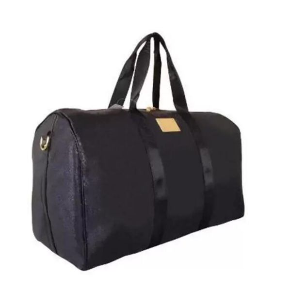 

duffel bags men women hand luggage luxury designer travel bag pu leather handbags large cross body totes 55cm