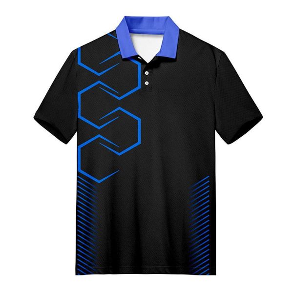 

men's polos a+ fashion business shirt summer weightlifting casual sport 3d gradient collar facing down harajuku black twill, White;black
