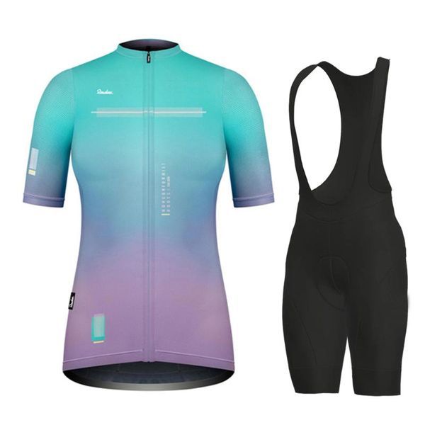 

racing sets women's cycling jersey 2021 gobikeful raphaful clothing quick dry sport mtb bicycle bike uniform triathlon, Black;blue