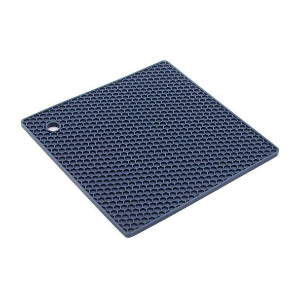 

mats & pads 1pc nonslip silicone square mat honeycomb heat resistant placemat