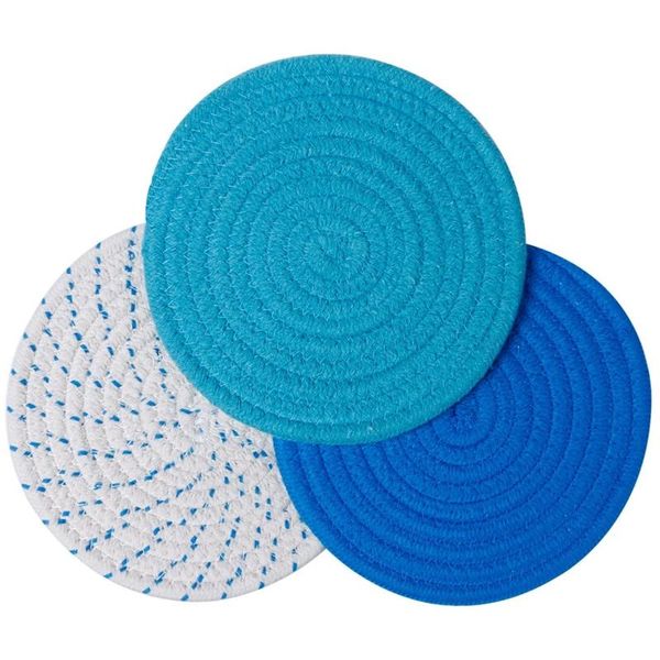 

mats & pads potholders trivets set thread weave stylish coasters, for cooking and baking