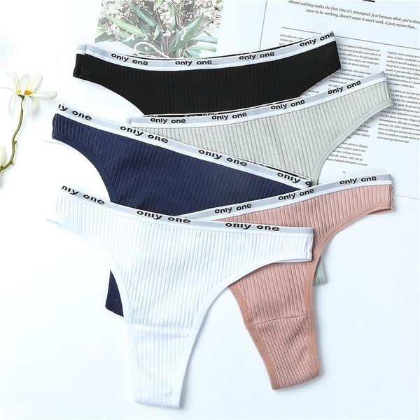

women's panties 3pcs/lot cotton g-string thong string underwear women briefs lingerie pants intimate ladies letter low-rise, Black;pink