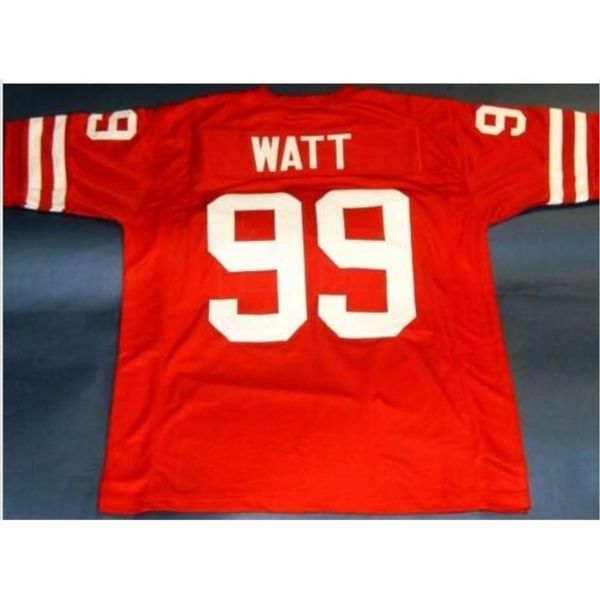 

goodjob men youth women vintage #99 jj watt custom wisconsin badgers football jersey size s-5xl or custom any name or number jersey, Black