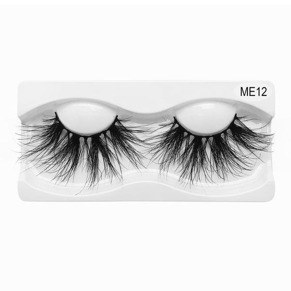 

false eyelashes 1 pair thick 25mm 100% real mink hair long eye lashes handmade cross extension makeup beauty tools
