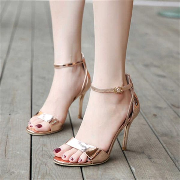 

dress shoes fashion high heels women strap heel sandals woman thin party wedding female chaussure femme 34-39, Black