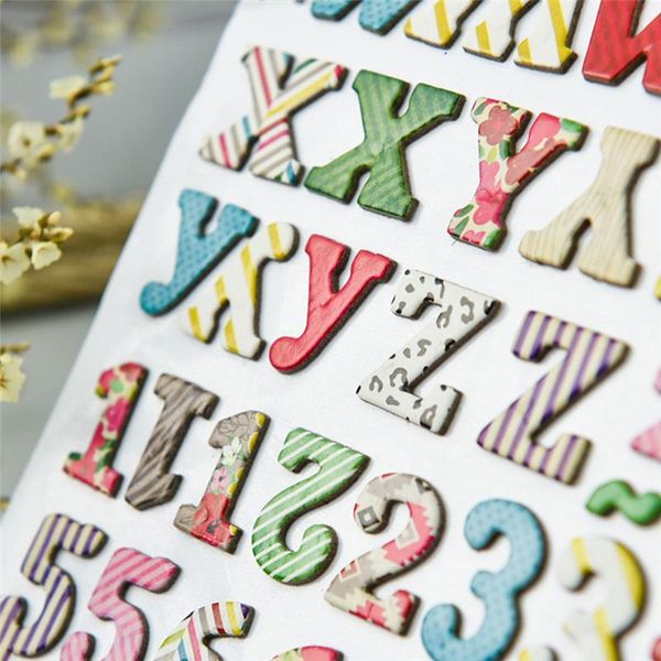 

letter english post scrapbook creative stickers with diamond stickers hand made p
