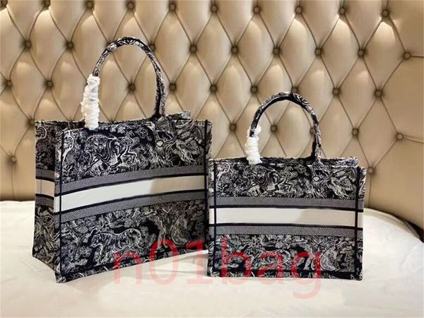 

original classic colorful book totes bag designer handbag embroidered large capacity travel canvas shopping bags
