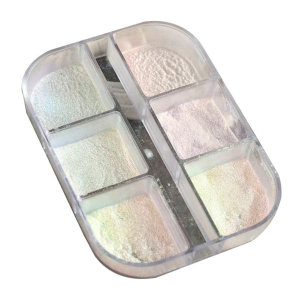 nail glitter 1 box powder manicure supplies for home diy and salon, Silver;gold