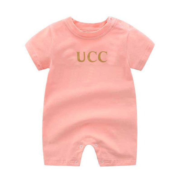 Girl Rompers Roupa de Baby Bebes с коротким рукавом комбинезон младенческой одежды лето осенние хлопчатобумажные мальчики одежда новорожденного