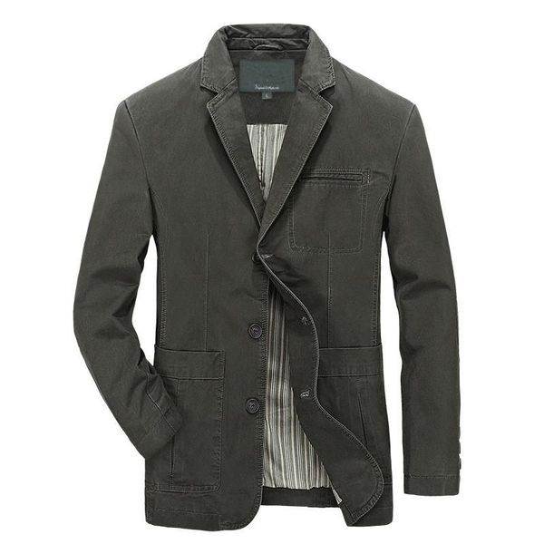 

men's suits & blazers blazer jacket men cotton washed suit coats casual slim fit luxury business jaqueta masculina outwear military bom, White;black