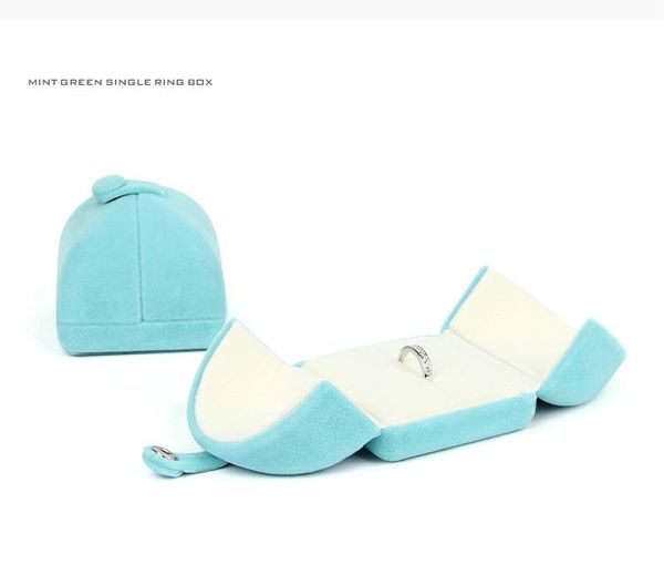 

gift wrap arrival multi color high grade double open jewelry box velvet engagement ring wedding ring&necklace&earring boxes