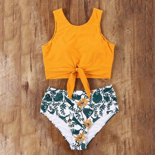 

women's swimwear high waist bikini women floral swimsuit leopard neck push up plus size striped bathing suit, White;black