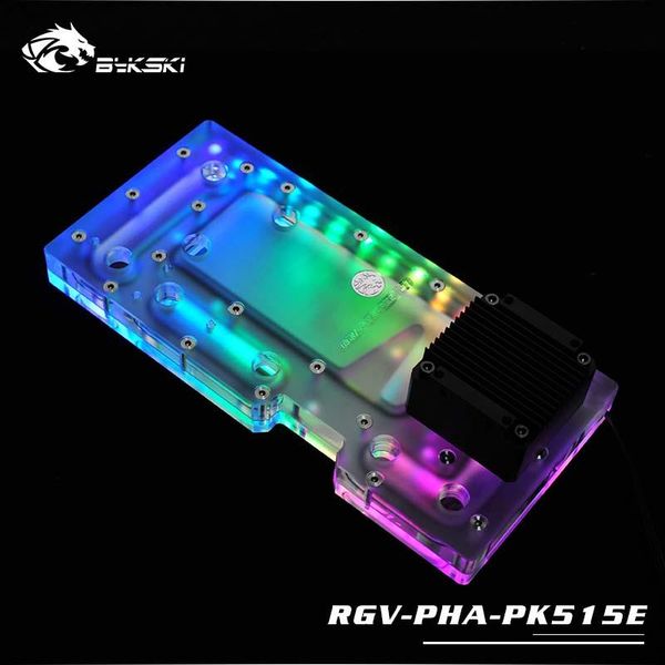 

fans & coolings bykski pc water cooling waterway plate channel integrated board for phanteks 515e case,rbw(5v) rgv-pha-pk515e