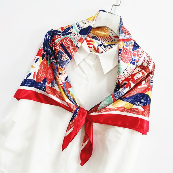 

90cm new nepalese ethnic style flower ladies fashion professional large scarf silk scarf shawl scarf, Blue;gray