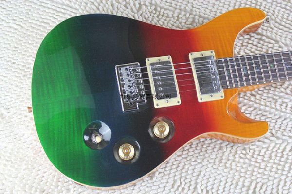 

shipping finish electric guitar with standard bird inlays tremelo bridge @16