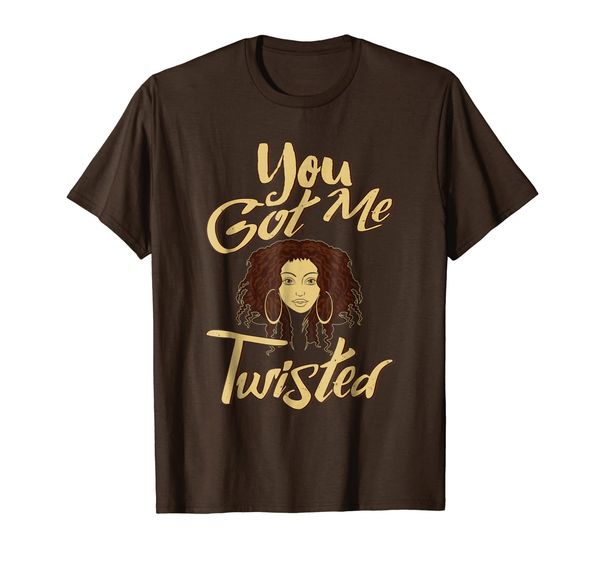 

you got me twisted t-shirt, White;black