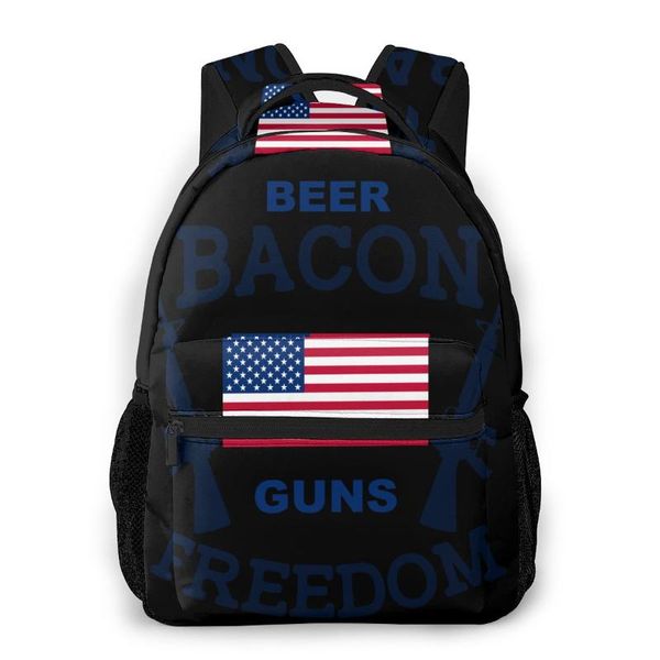 

backpack travel pack beer bacon and om sports bag outdoor climbing