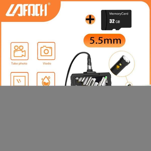 

hd 5.5mm dual lens waterproof 3m cable sewer inspection camera borescope with 4.3" lcd for instrument repair