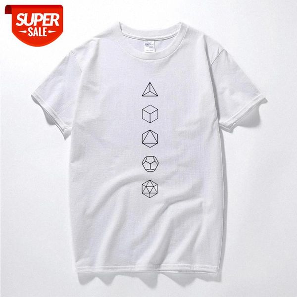 

Summer Fashion O-Neck T SHIRT Screw Neck Platonic Solids Sacred Geometry Evolution man t shirt Popular Unique men t-shirt #an4u, White;black